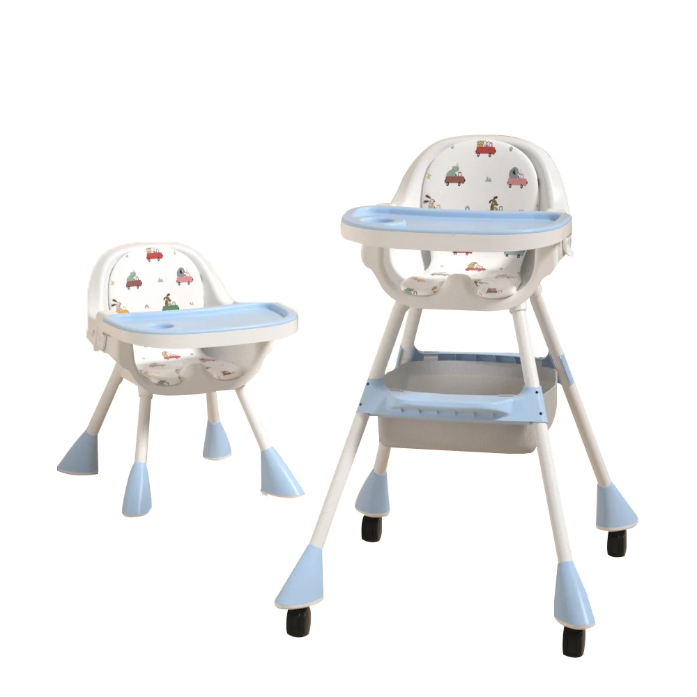 Cadeira de alimentação infantil 2 em 1 Simple - Azul céu