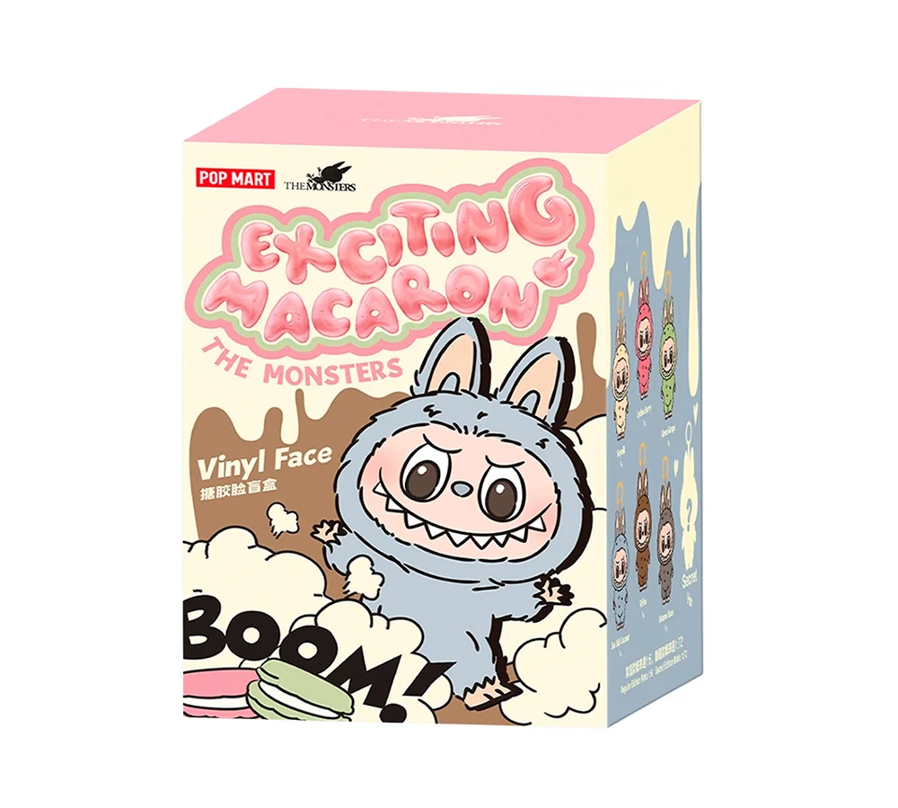 Pop Mart Labubu 'The Monsters' - Exciting Macarons Vinyl Plush Blind Box