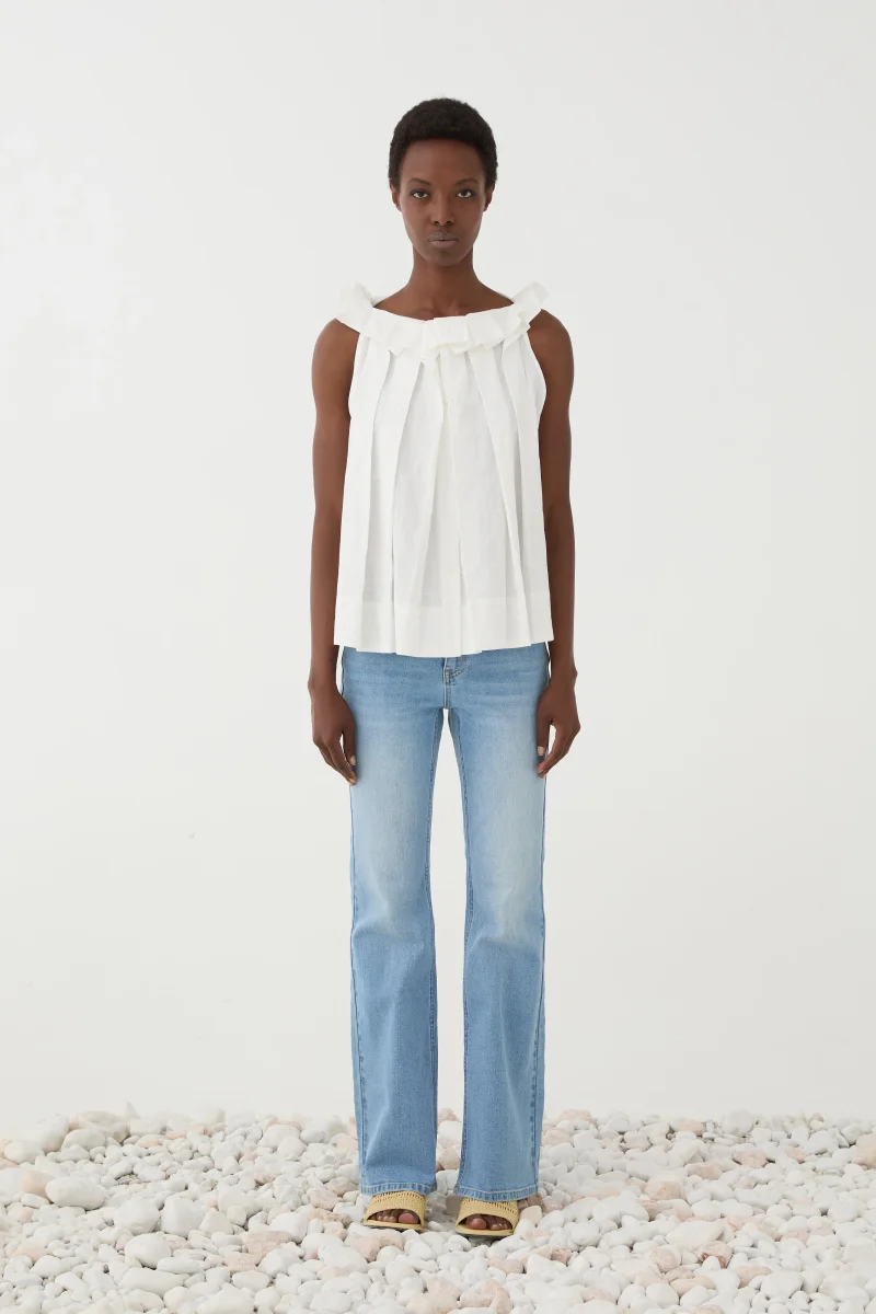 Top Fluido com Folhos e Pregas – Eleh - Image 2