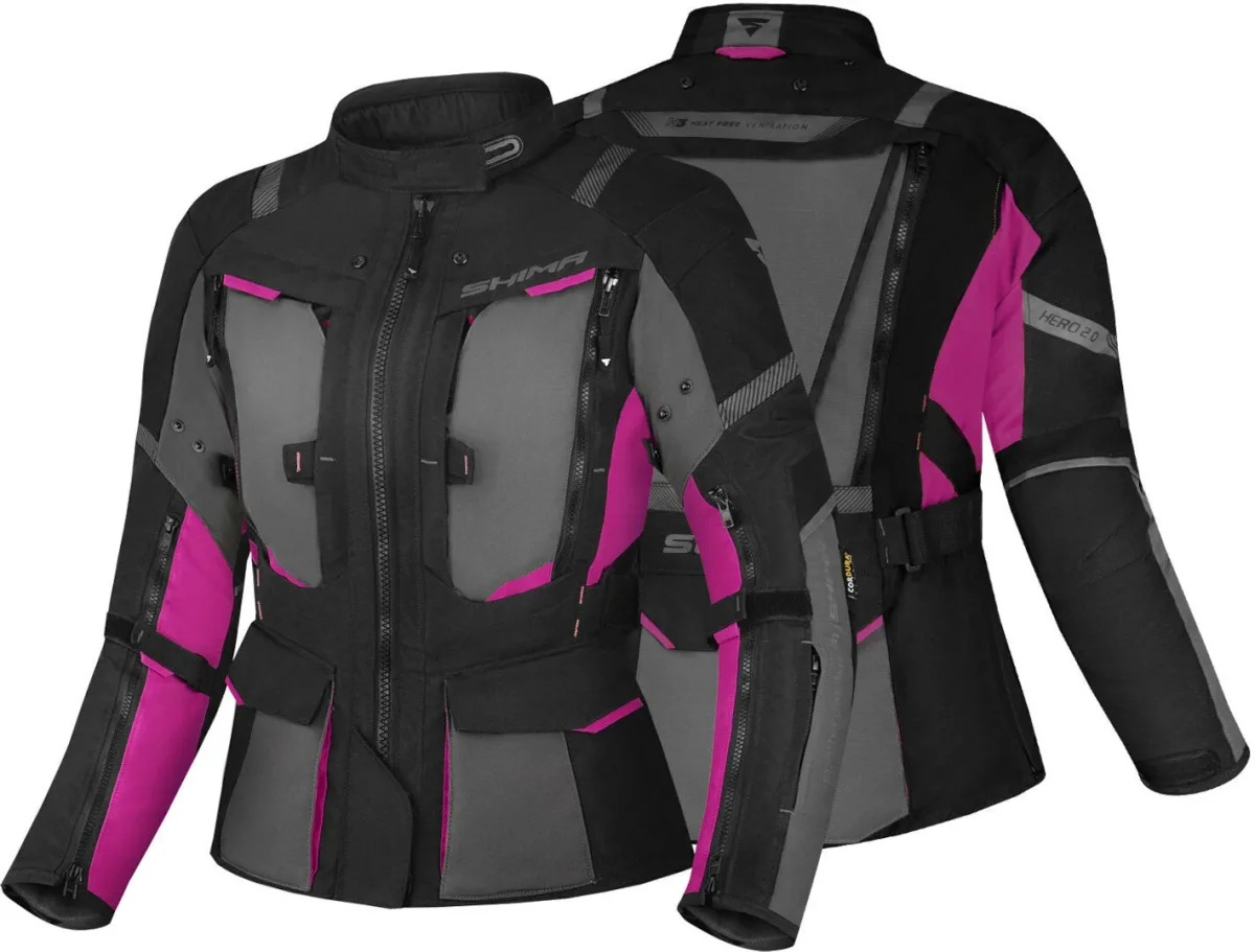 SHIMA HERO 2 Moto Textil Senhora Casacos Rosa - Image 3