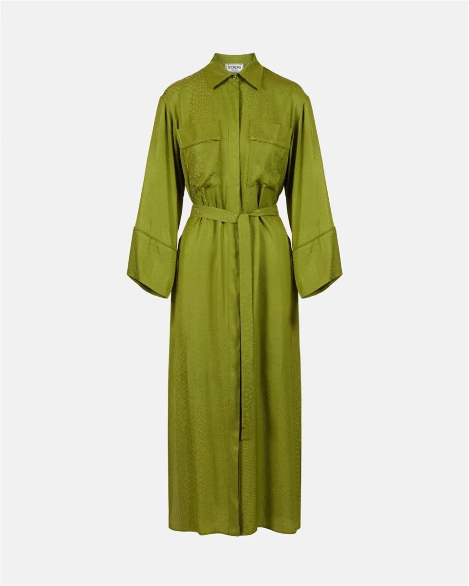 Vestido em Estampa de Cobra - Iceberg