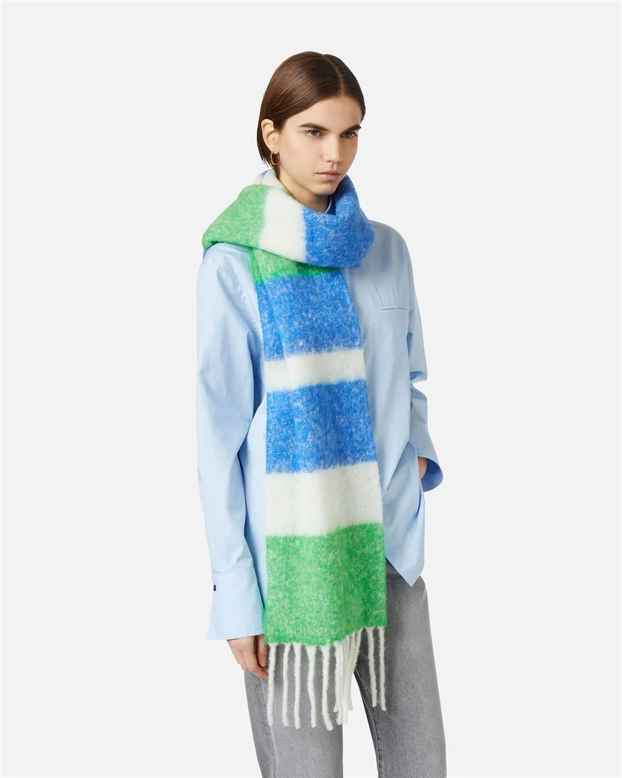 Écharpe Maxi Multicolor com Franjas – Iceberg - Image 2