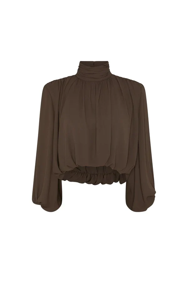 Blusa Bufante Castanho Noir - Masavi - Image 7