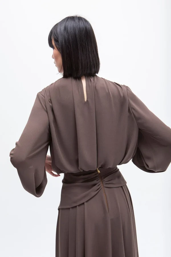 Blusa Bufante Castanho Noir - Masavi - Image 5
