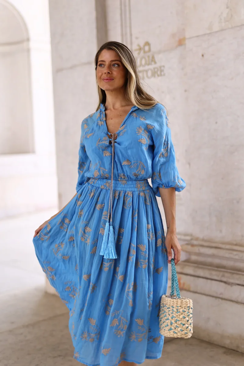 Top Em Seda Vegetal Com Bordados – Pho Firenze - Image 3