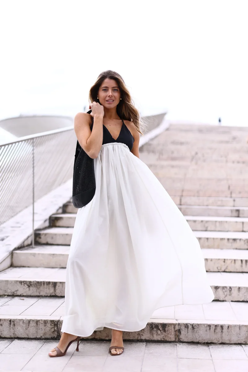 Vestido Longo Fluido Bicolor – Eleh - Image 4