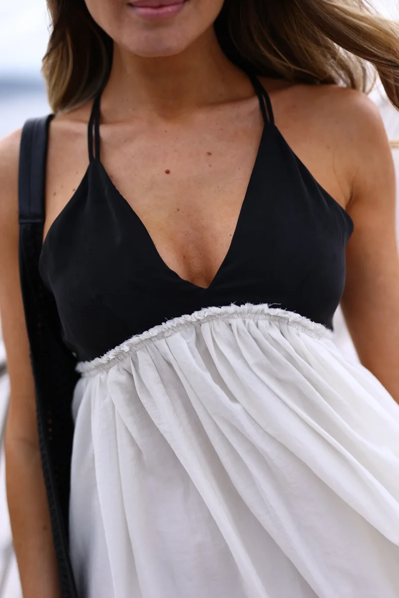 Vestido Longo Fluido Bicolor – Eleh - Image 5
