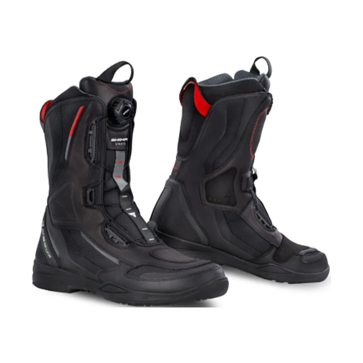 SHIMA STRATO Touring Botas Homem DE MOTO Preto Vermelho