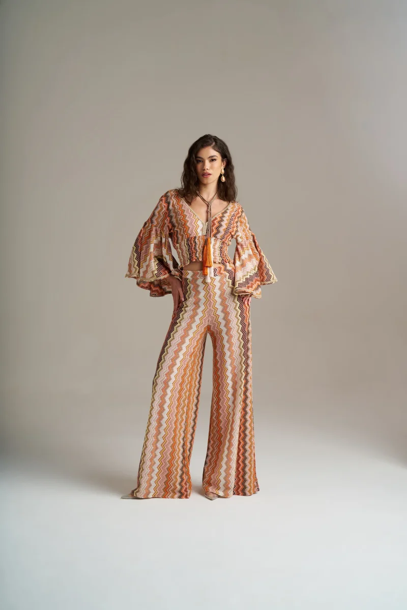 Top Em Malha Com Lurex E Padrão Multicolor – Pho Firenze - Image 2
