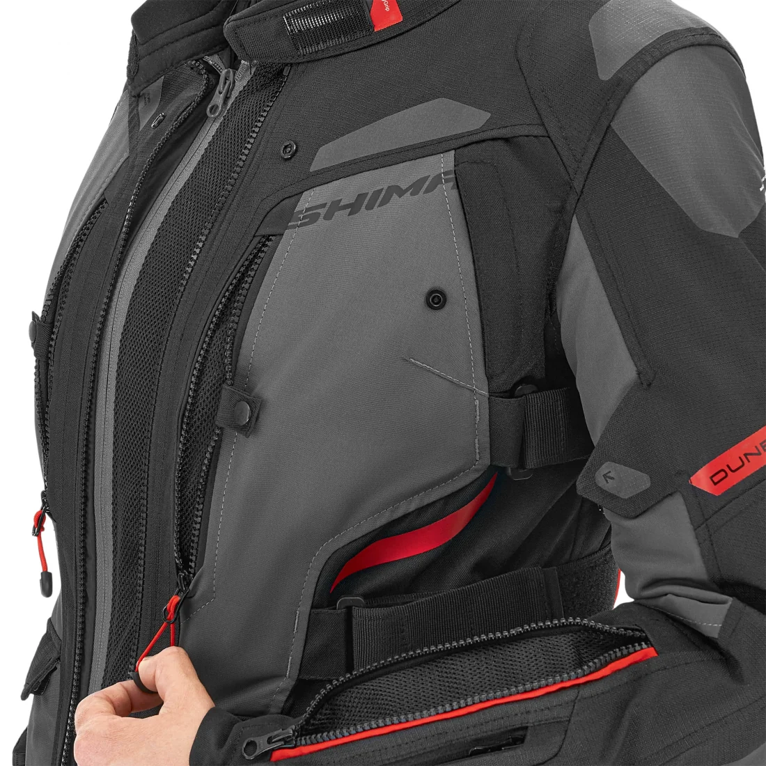 SHIMA DUNE CASACOS SENHORA TEXTIL DE MOTO VERMELHO - Image 9