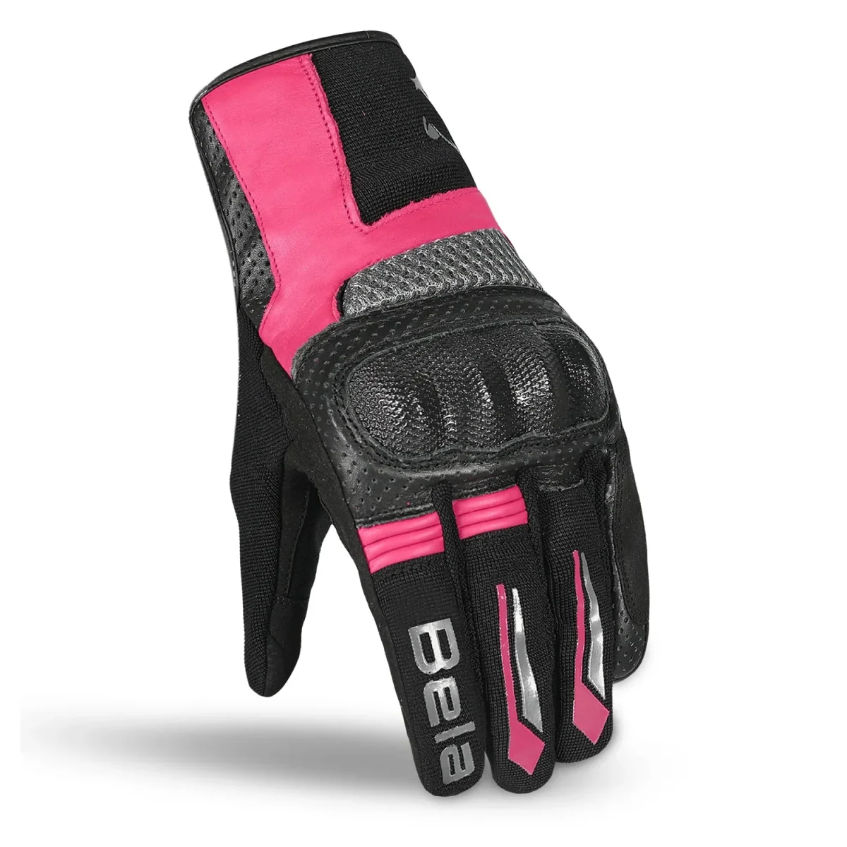 BELA HERO AIR Luvas De Moto Textil Senhora Preto Rosa - Image 3