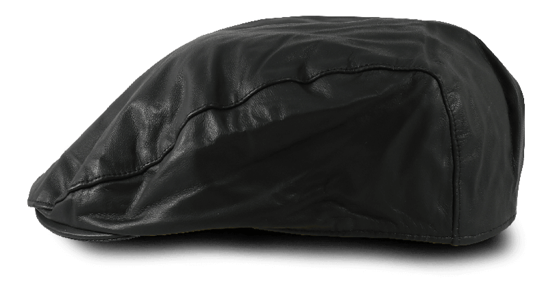 Boina Inglesa Couro Preto