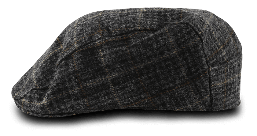 Boina Tweed Xadrez Escuro