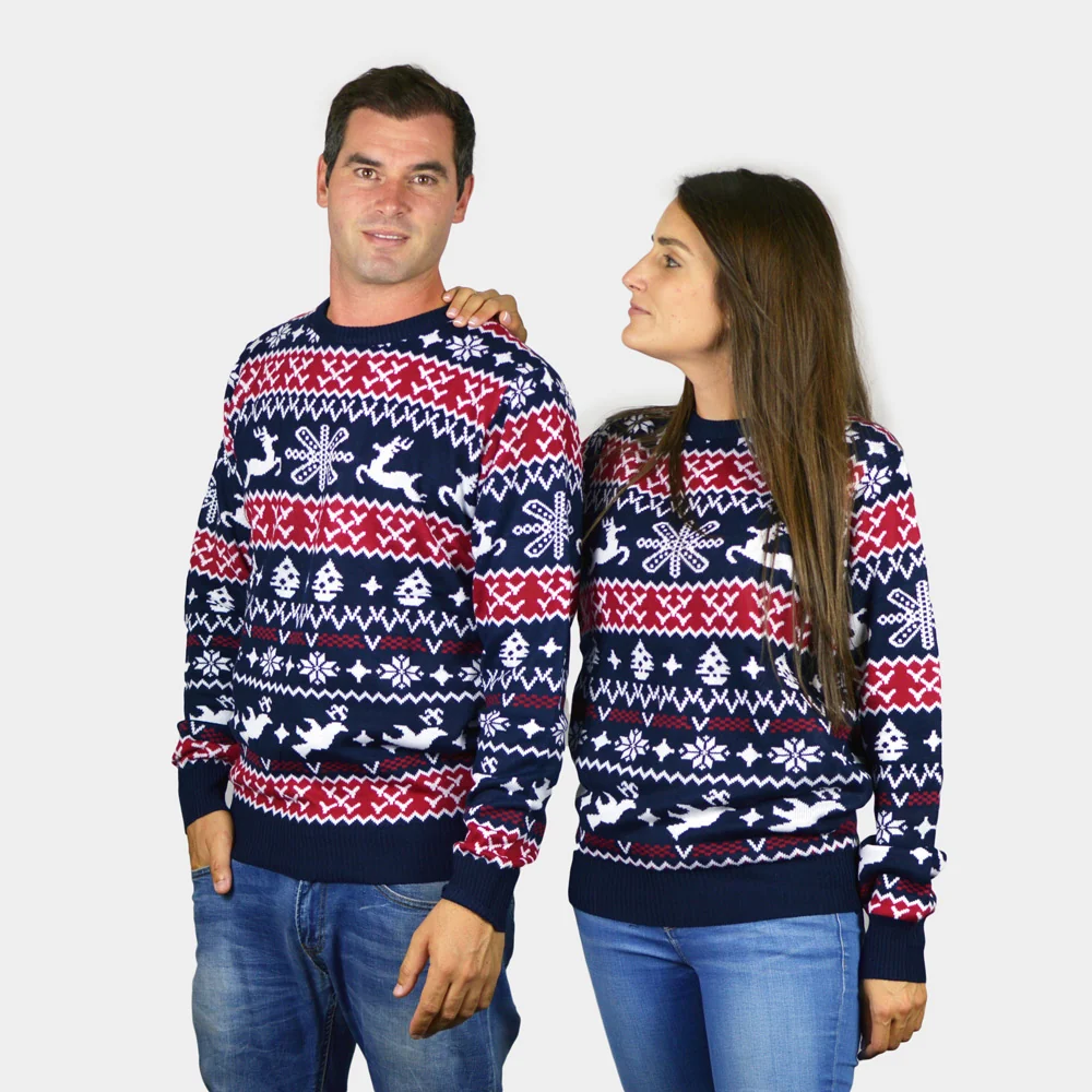 Camisola de Natal para Mulher com Renas e Motivos Natalinos - Image 4