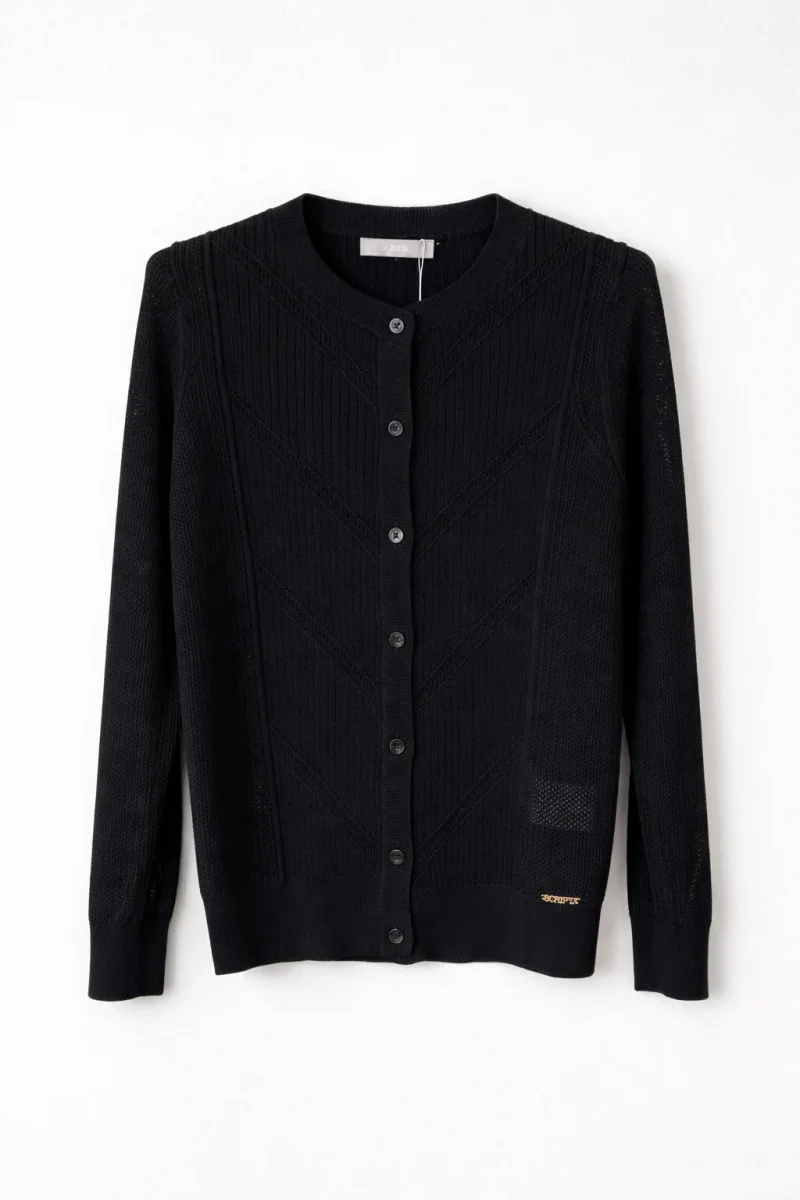 Cardigan Malha Trabalhada com Botões – Scripta - Image 6