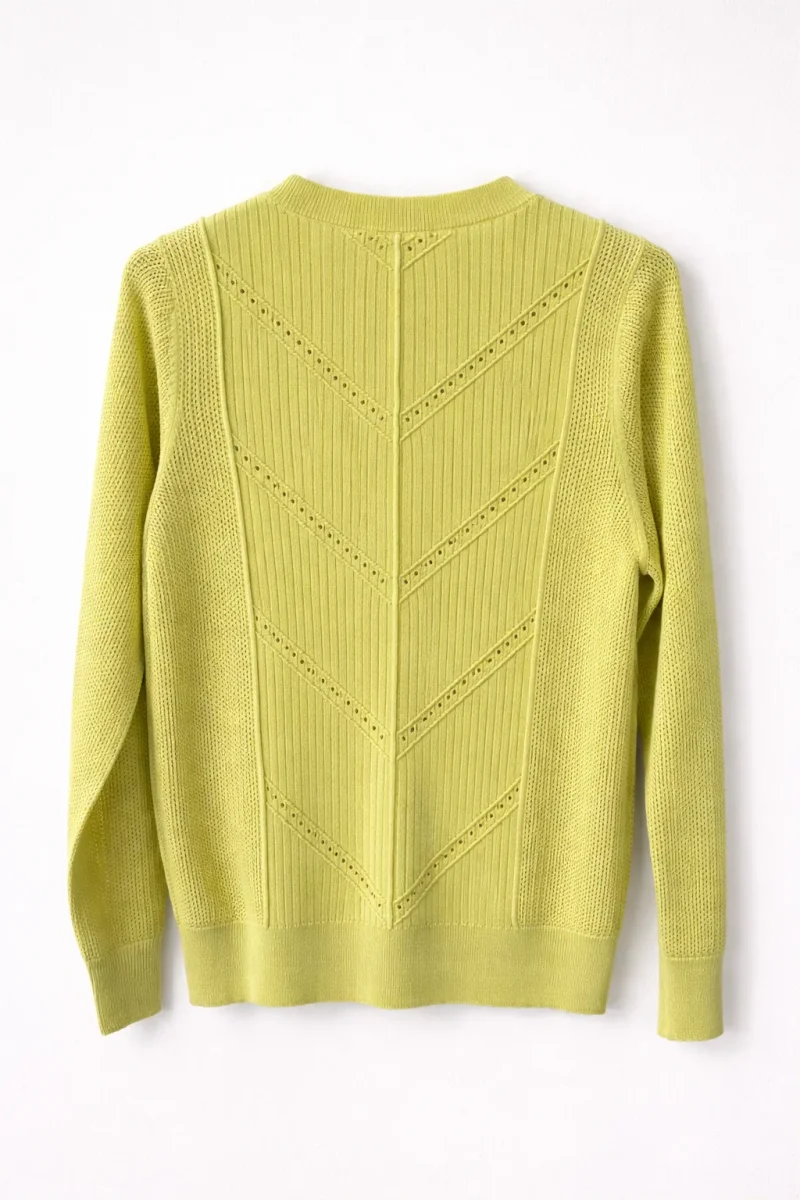 Cardigan Malha Trabalhada com Botões – Scripta - Image 3