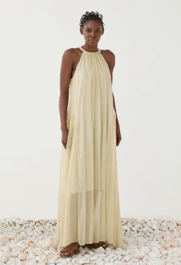 Vestido Longo Fluido Plissado – Eleh - Image 8