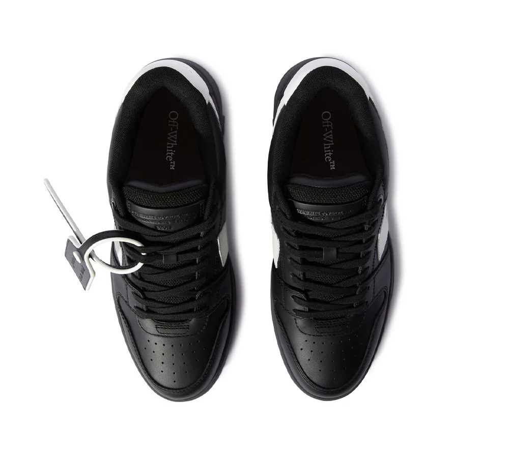 OFF-WHITE Out Of Office "OOO" Low Tops - Calf Leather Black - Image 6