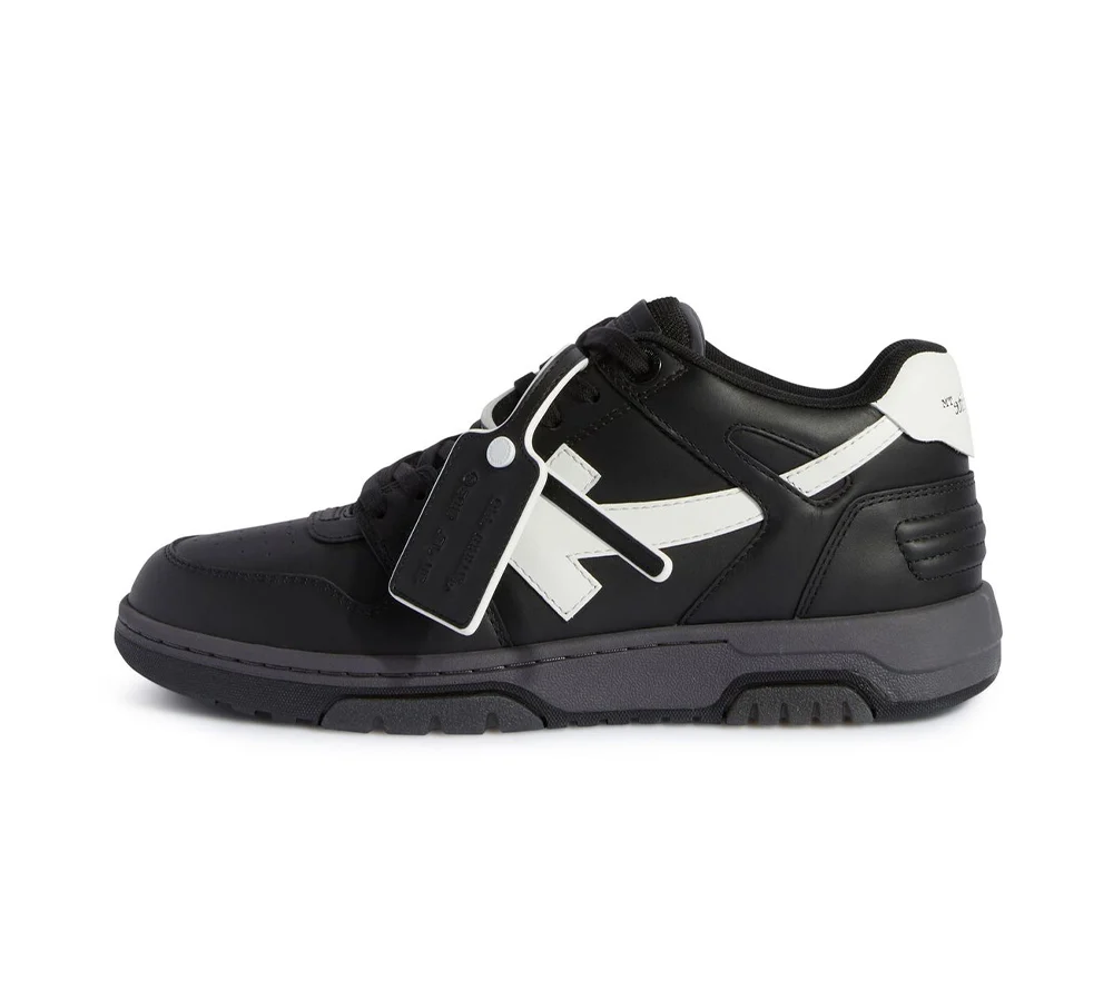 OFF-WHITE Out Of Office "OOO" Low Tops - Calf Leather Black - Image 2