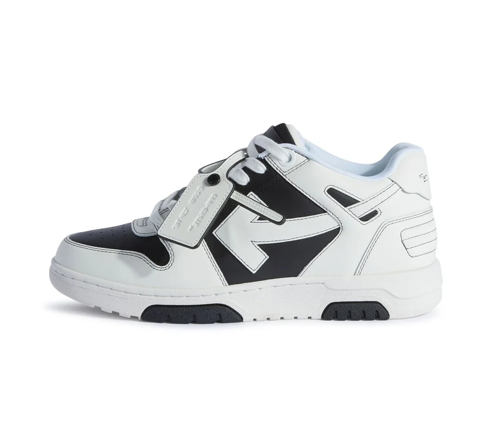 OFF-WHITE Out Of Office OOO Low Tops - Black White - Image 2
