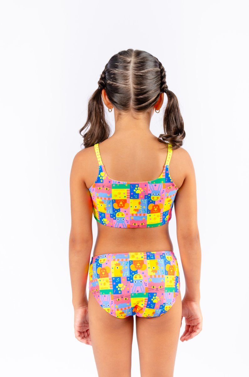 Biquíni Infantil Proteção UV 50+ Estampa Saltimbancos e A Lenda (Dupla Face) – Salaminakids - Image 5