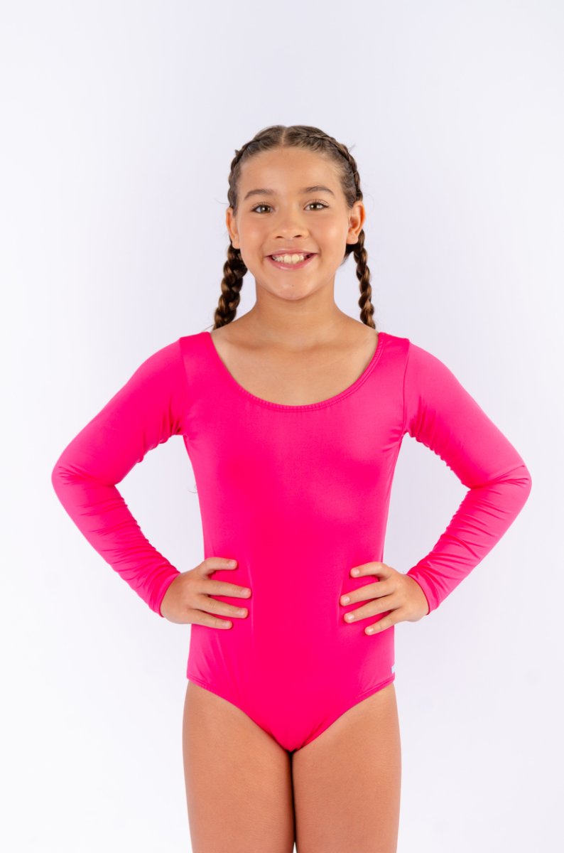 Maiô Infantil Manga Longa com Proteção UV 50+ Rosa – Salaminakids - Image 2