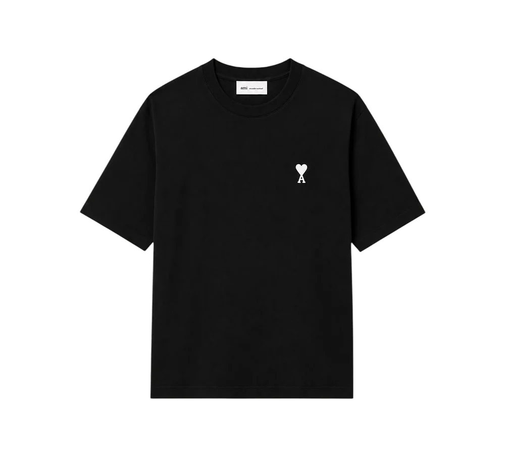 Ami Paris Organic Cotton T-shirt - Black - Image 2