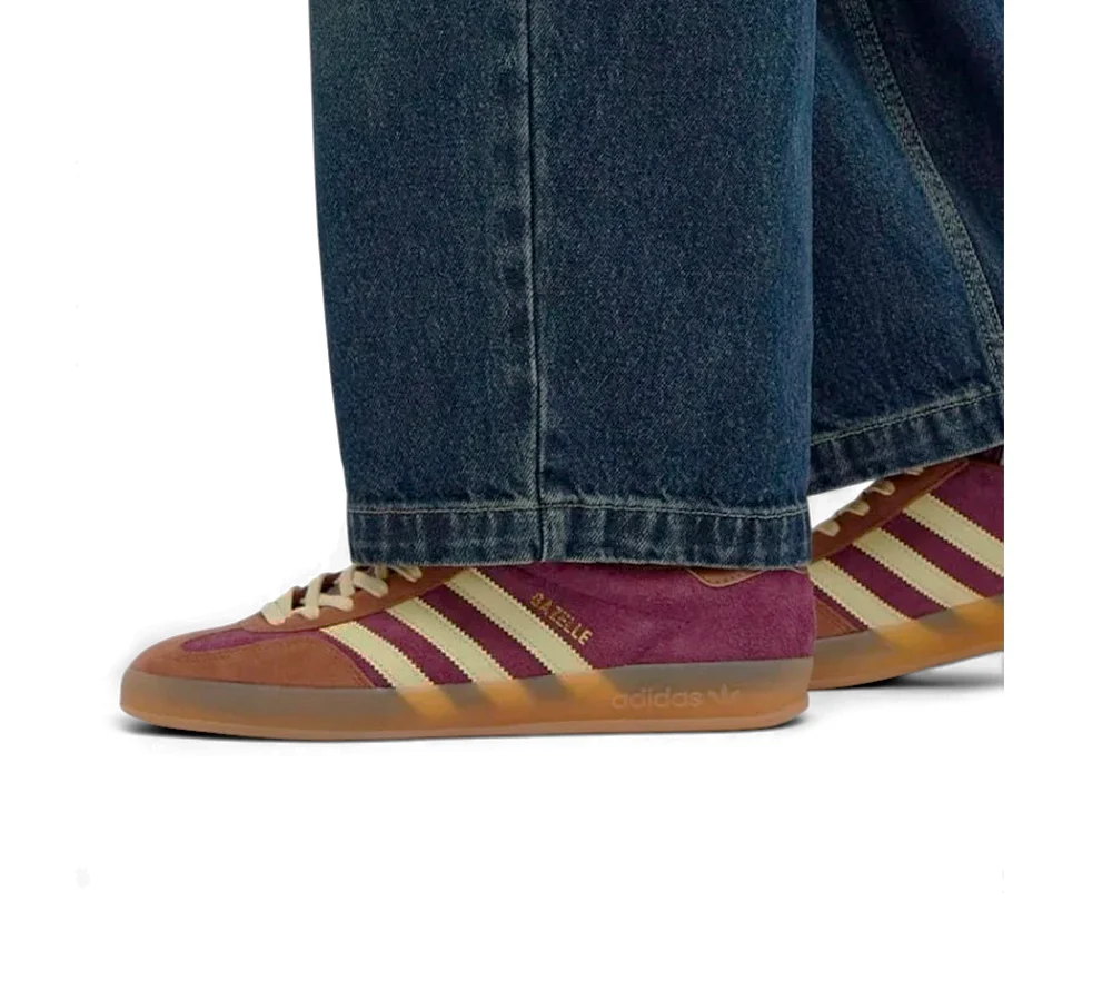 adidas Gazelle Indoor - Maroon Almost Yellow - Image 3