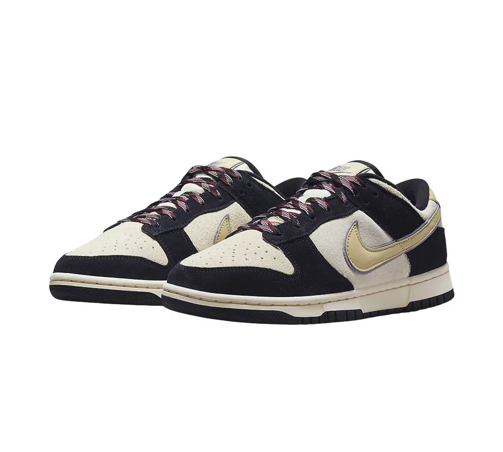 Nike Dunk Low LX - Black Suede Team Gold - Image 3