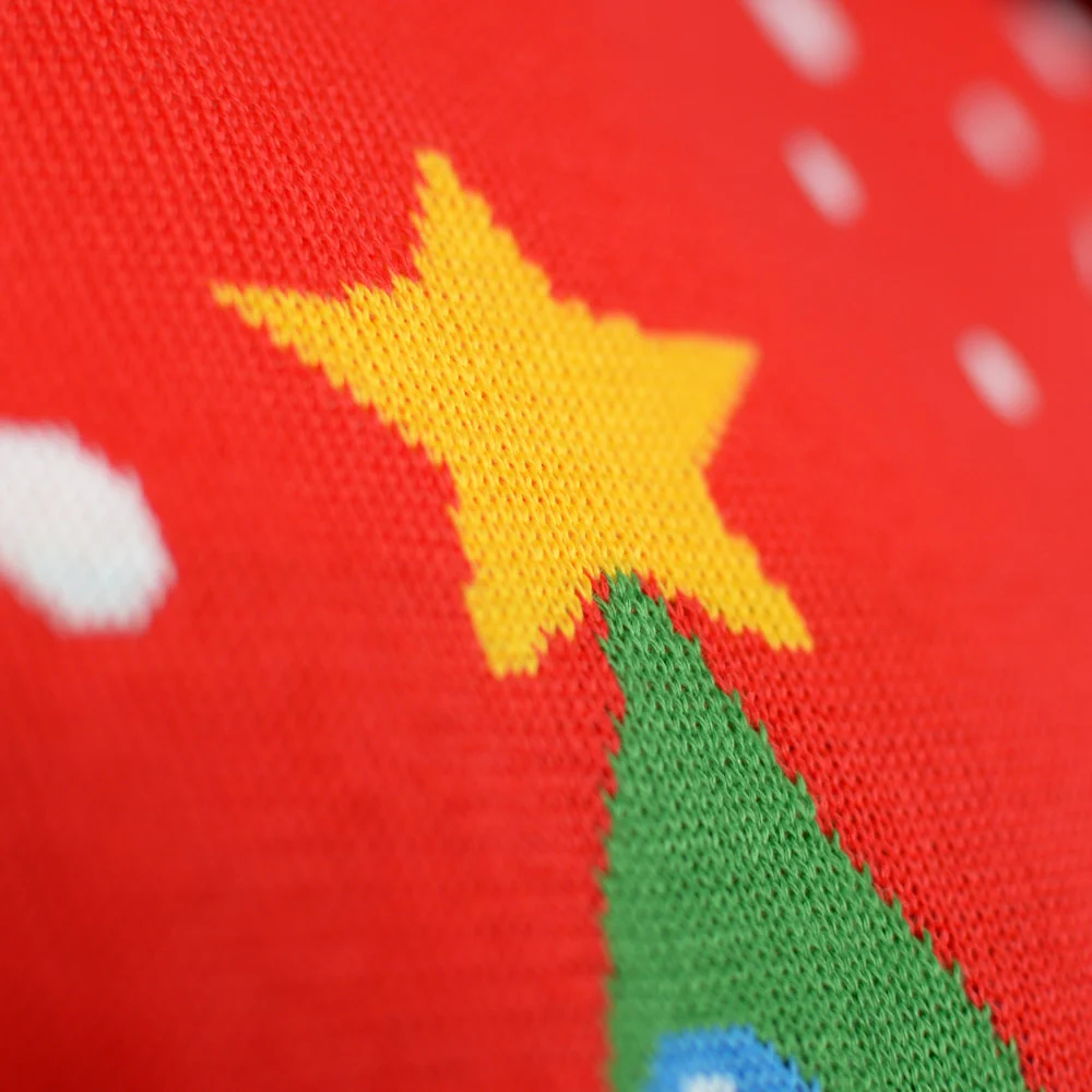 Camisola de Natal para Homem Vermelha Árvore de Natal - Image 5