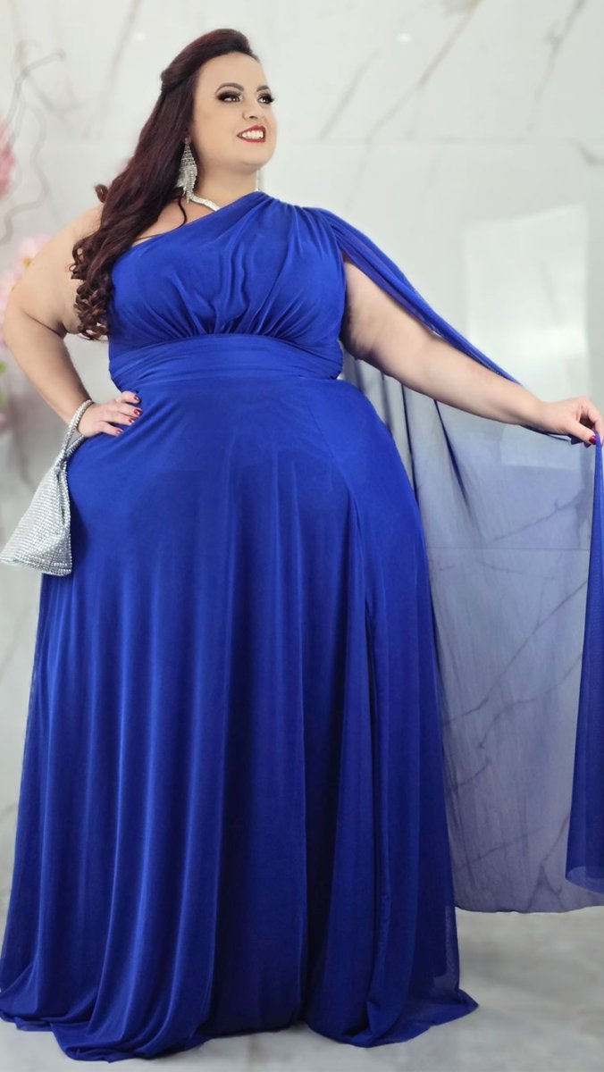 Vestido Festa Plus Size Tule Ombro Só - Image 4