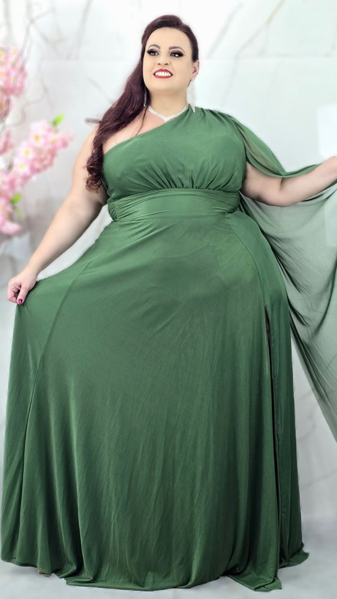 Vestido Festa Plus Size Tule Ombro Só - Image 7