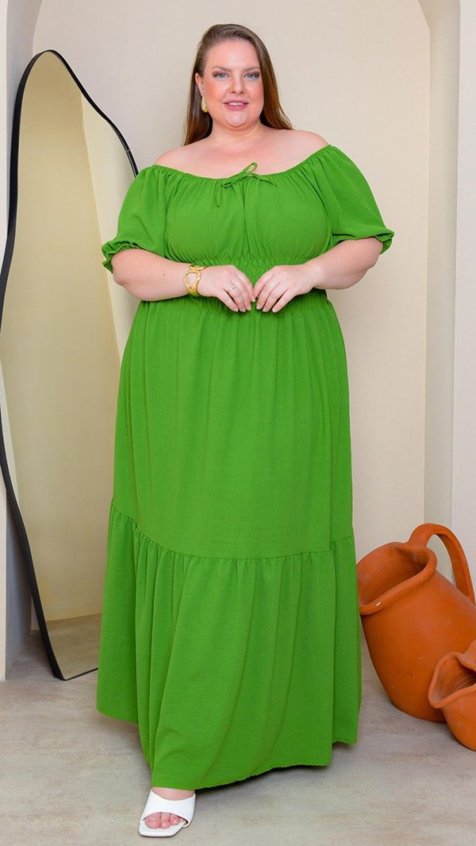 Vestido Longo Plus Size Ciganinha - Image 6
