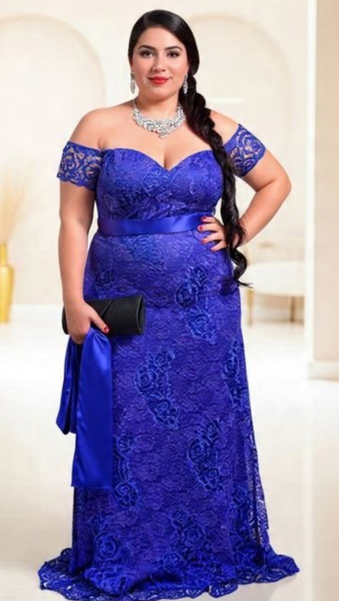 Vestido Longo Plus Size de Festa decote ombro a ombro - Image 8