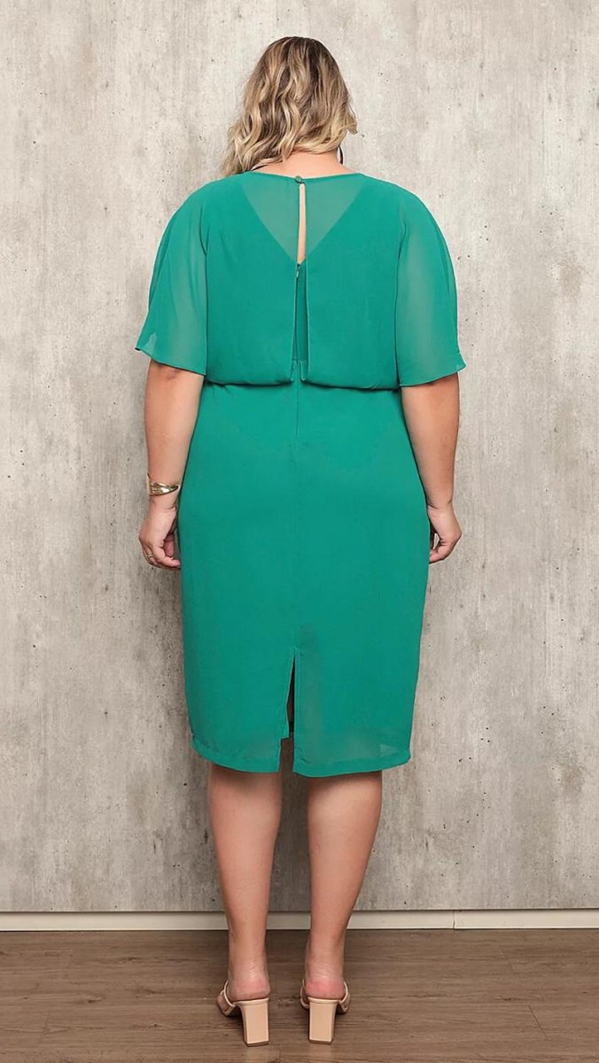 Vestido Midi Festa Plus Size Blusê - Image 9