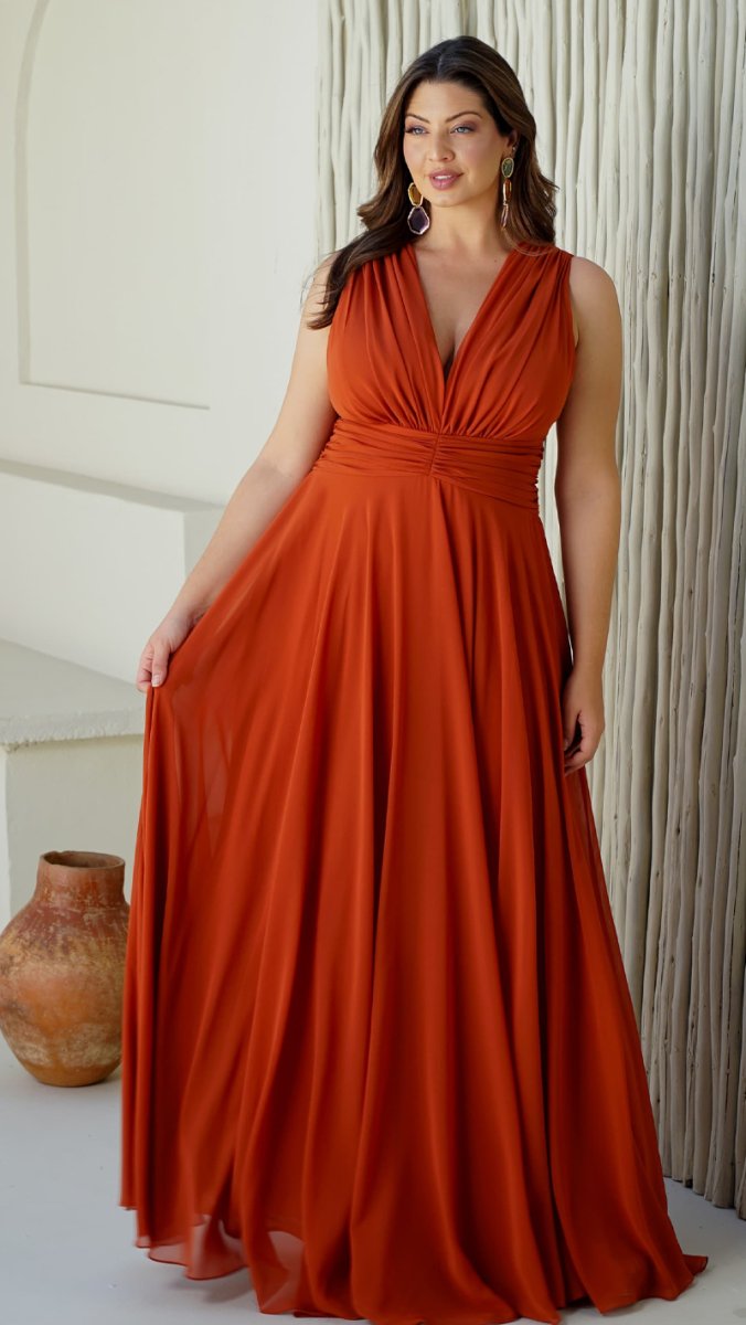 Vestido Plus Size Festa Mangas Removíveis - Image 7