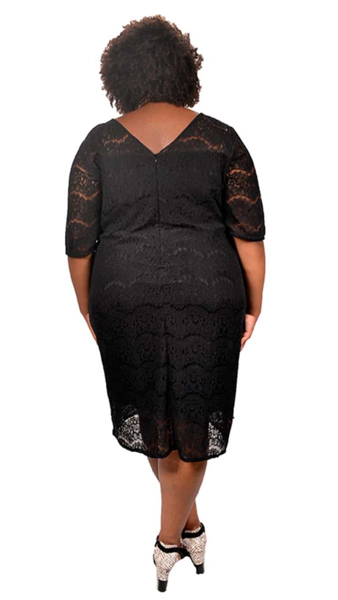 Vestido em Renda Plus Size com mangas - Image 3