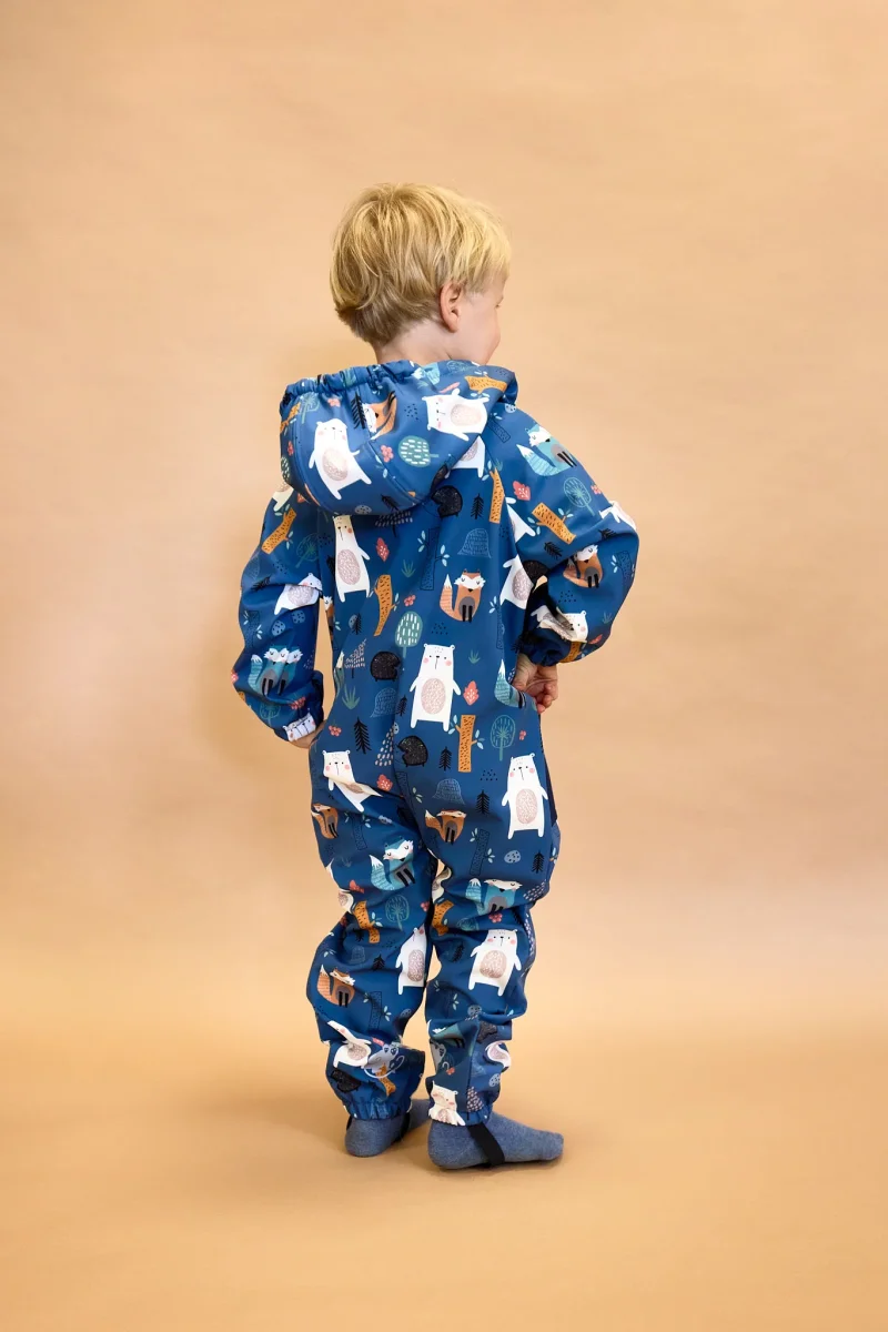 Monkey Mum® Macacão softshell com membrana – Céu de dinossauros - tam. 98/104, 110/116 - Image 4